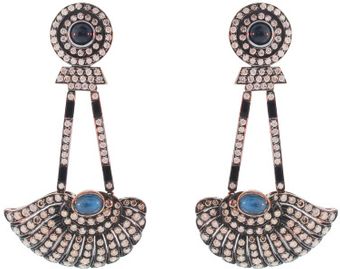 Silvia Furmanovich Summer Diamond and Sapphire Wing Earrings - Lyst