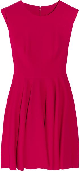 Alexander McQueen Wool Crepe Dress - Lyst