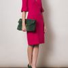 Alexander Mcqueen Petal Sleeve Dress in Pink (fuchsia) - Lyst