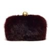 Alexander Mcqueen Mink and Swarovski Crystal Box Clutch in Red (purple) - Lyst