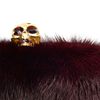 Alexander Mcqueen Mink and Swarovski Crystal Box Clutch in Red (purple) - Lyst