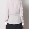 Alexander Mcqueen Tricolour Bib Front Blouse in Beige (taupe) - Lyst