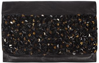 AllSaints Bolshevik Folio Clutch - Lyst