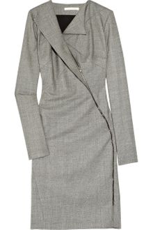 Antonio Berardi Asymmetric Stretch Wool Dress - Lyst