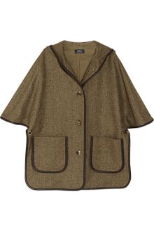 A.P.C. Hooded Herringbone Wool Jacket - Lyst