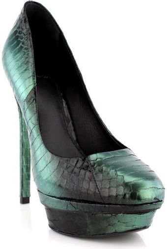 B Brian Atwood Metallic Green Fontane - Lyst