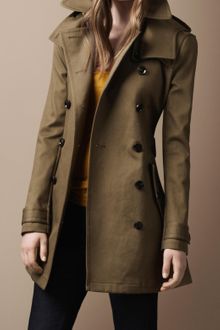 Burberry Brit Midlength Wool Blend Hooded Trench Coat - Lyst