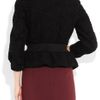 Burberry Prorsum Rabbit Collar Lace Jacket in Black - Lyst