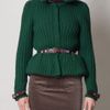 Burberry Prorsum Equestrian Cashmere Cardigan in Green (forest) - Lyst
