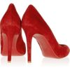Christian Louboutin Simple 100 Suede Pumps in Red (rust) - Lyst