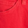 Christopher Kane Leather Trimmed Boyfriend Fit Jeans in Red - Lyst