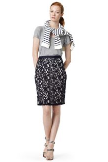 Club Monaco Charlotte Lace Pencil Skirt - Lyst