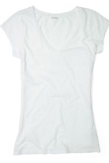 Club Monaco Irene Slub V-Neck Tee - Lyst