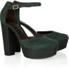 Diane Von Furstenberg Finn Suede Sandals in Green - Lyst
