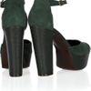 Diane Von Furstenberg Finn Suede Sandals in Green - Lyst