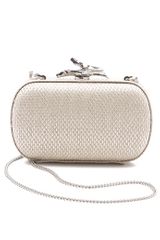 Diane Von Furstenberg Lytton Small Raffia Clutch