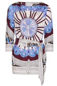 Emilio Pucci Belted Silkjersey Top - Lyst