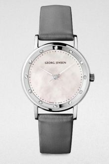 Georg Jensen Diamond Stainless Steel Watch - Lyst