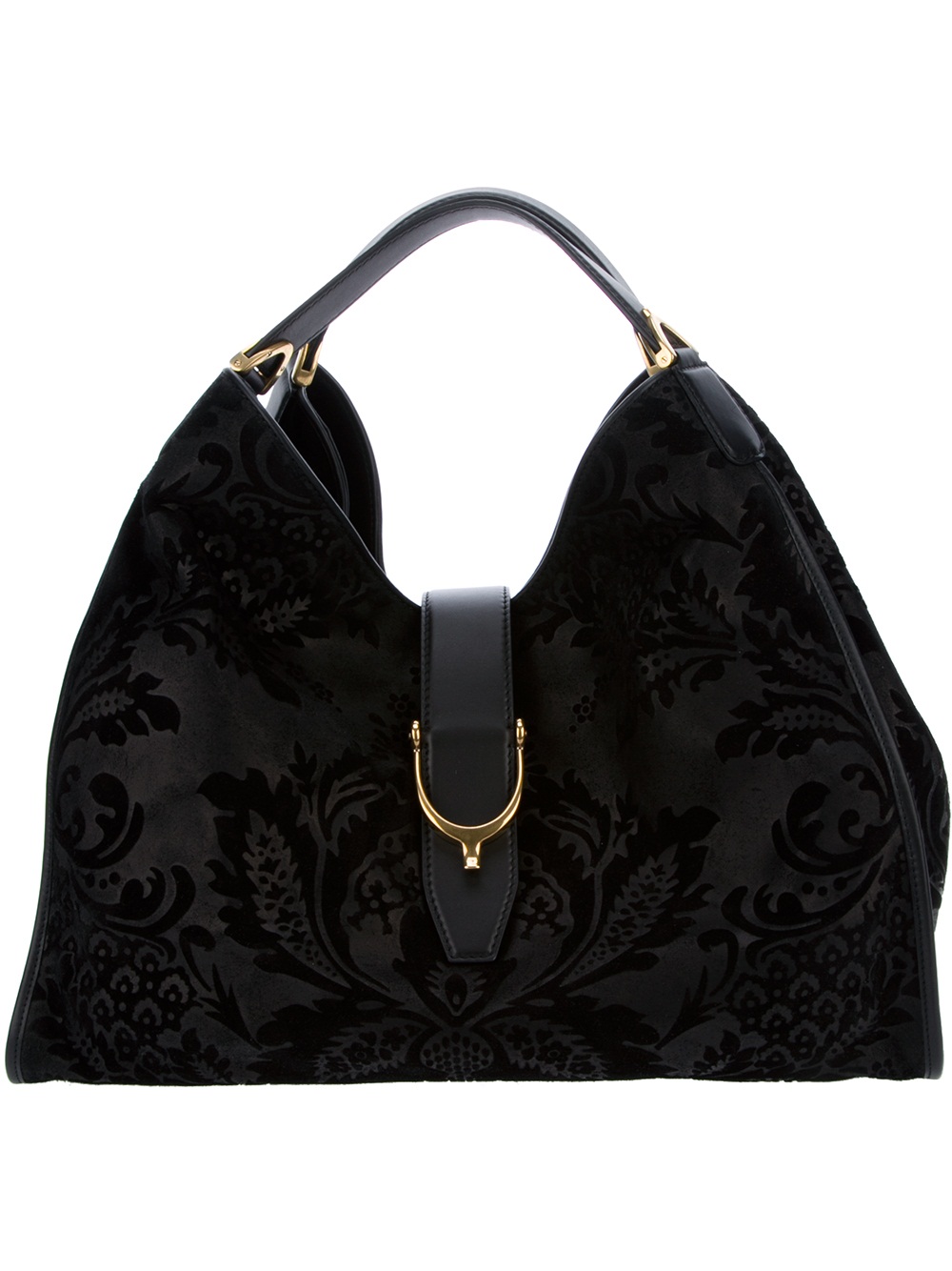 Gucci Slouchy Shoulder Bag in Black | Lyst