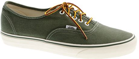 slip on vans olive green