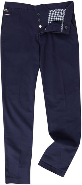 Lacoste Live Slim Fitted Chinos - Lyst