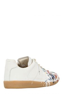 Maison Martin Margiela Patent Colour Flecked Suede Sneakers - Lyst
