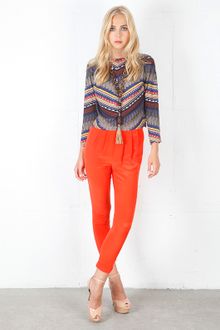 Mara Hoffman Pleated Silk Pants - Lyst