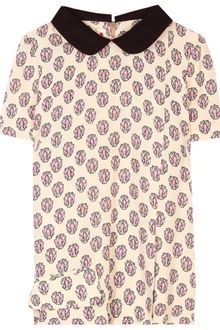 Marni Graphic Silk Printed Top - Lyst