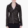 Mcq By Alexander Mcqueen Black Hip Leather Biker Jacket in Black - Lyst