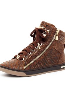 Michael by Michael Kors Snakeprint Hightop - Lyst