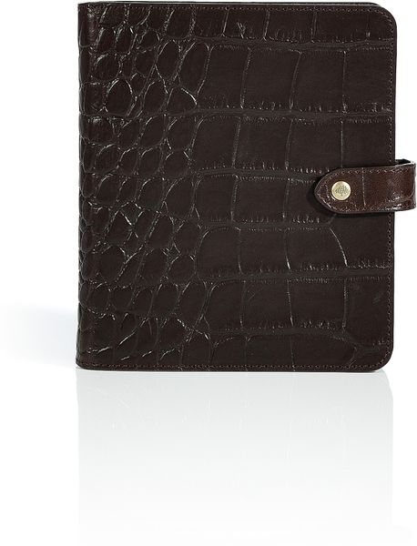 Mulberry Chocolate Embossed Leather Agenda in Animal for Men (chocolate) - Lyst