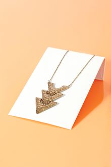 Nasty Gal Hammered Arrow Pendant - Lyst
