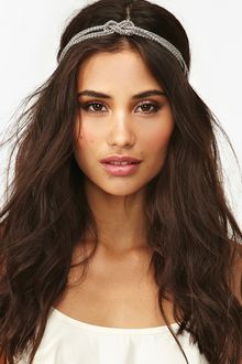 Nasty Gal Knotted Chain Headband - Lyst