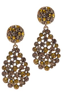 Oscar de la Renta Crystal Earrings - Lyst