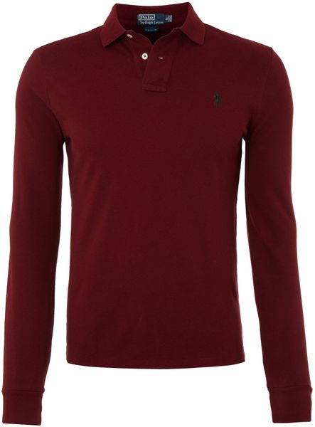 polo ralph lauren burgundy polo shirt