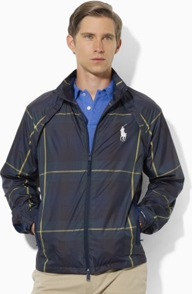 Polo Ralph Lauren Convertible Golf Windbreaker in Blue for Men (gordon tartan) | Lyst