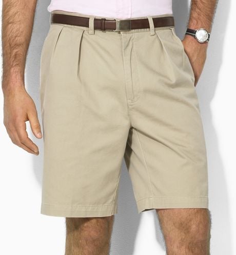 ralph lauren relaxed fit pleated chino