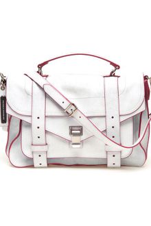 Proenza Schouler Ps1 Cracked Leather Satchel - Lyst