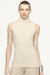 Ralph Lauren Black Label Cabled Cashmere Tunic