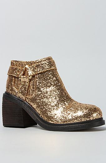 Senso Diffusion The Skye Boot in Gold Glitter - Lyst