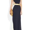 Stella Mccartney Saskia Stretch Cady and Mesh Gown in Blue (navy) - Lyst