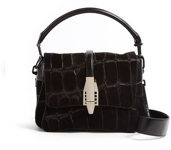Theyskens' Theory Ofsa Large Stamped Suede Shoulder Bag - Lyst