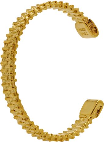 Tom Binns Zip Gold Cuff - Lyst