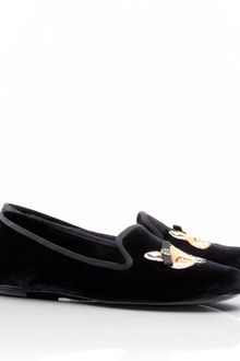 Tory Burch Velvet Fox Loafer - Lyst