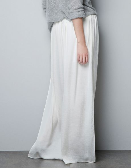 zara skirt with split