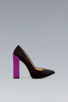 Zara Combined High Heel Court Shoe - Lyst