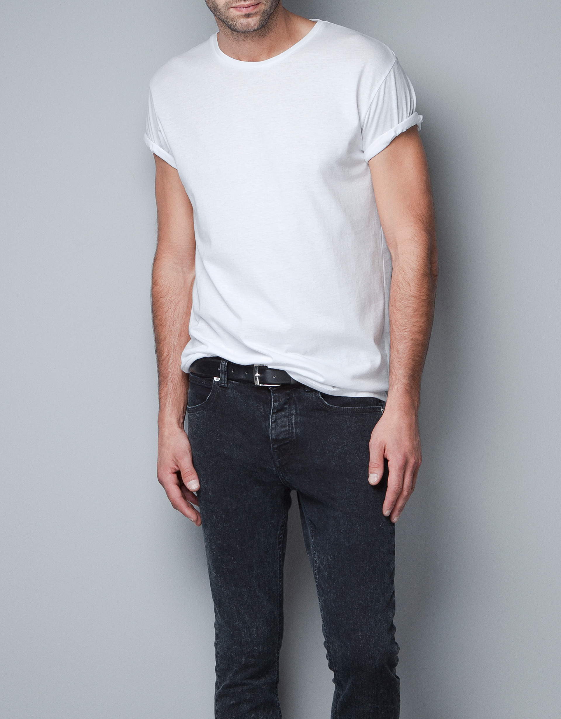 Zara Basic Relaxed Fit Tshirt in White for Men | Lyst