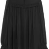Alexander Mcqueen Ruffled Silk Crepe Blouse in Black - Lyst
