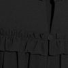 Alexander Mcqueen Ruffled Silk Crepe Blouse in Black - Lyst