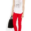 Alexander Mcqueen Dandelion Skull Print Cotton Tank in Yellow (dandelion) - Lyst